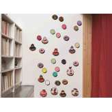 Winylowa naklejka ścienna Moustache PÂTISSERIES ET MACARONS