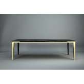 Stół Dyle Essence 001 240 x 100, nowy ciemny dąb - nogi złote