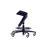 Skórzane krzesło obrotowe z funkcją wstawania Mykinema KINEMA® BLACK