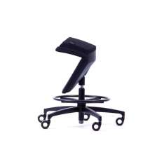Tkaninowe krzesło obrotowe z funkcją wstawania Mykinema KINEMA® BLACK EDITION