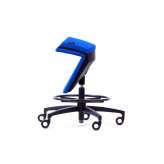 Tkaninowe krzesło obrotowe z funkcją wstawania Mykinema KINEMA® BLUE