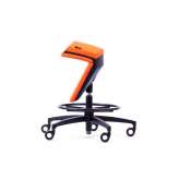 Tkaninowe krzesło obrotowe z funkcją wstawania Mykinema KINEMA® ORANGE