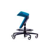 Tkaninowe krzesło obrotowe z funkcją wstawania Mykinema KINEMA® PETROL