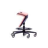 Tkaninowe krzesło obrotowe z funkcją wstawania Mykinema KINEMA® PINK