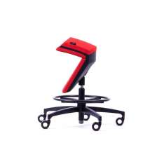 Tkaninowe krzesło obrotowe z funkcją wstawania Mykinema KINEMA® RED
