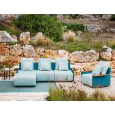 Sofa ogrodowa segmentowa ze zdejmowanym pokryciem Myyour Begin