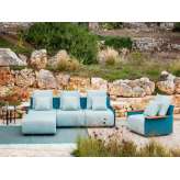 Sofa ogrodowa segmentowa ze zdejmowanym pokryciem Myyour Begin