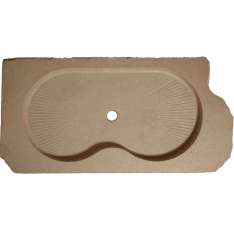 Brodzik prostokątny antypoślizgowy z kamienia naturalnego Naturalmente Puglia Natural stone shower tray