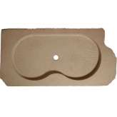 Brodzik prostokątny antypoślizgowy z kamienia naturalnego Naturalmente Puglia Natural stone shower tray