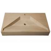 Prostokątna umywalka z kamienia naturalnego Naturalmente Puglia Rectangular washbasin