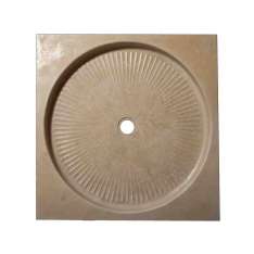 Brodzik kwadratowy antypoślizgowy z kamienia naturalnego Naturalmente Puglia Shower tray