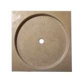 Brodzik kwadratowy antypoślizgowy z kamienia naturalnego Naturalmente Puglia Shower tray