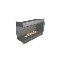 Narożny kominek na bioetanol do zabudowy NetZero Fire NZ36F Left-Corner Firebox