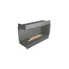 Narożny kominek na bioetanol do zabudowy NetZero Fire NZ40F Left-Corner Firebox