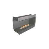 Narożny kominek na bioetanol do zabudowy NetZero Fire NZ40F Left-Corner Firebox