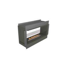 Dwustronnie wbudowane palenisko na bioetanol NetZero Fire NZ40F See-Through Firebox
