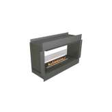 Dwustronnie wbudowane palenisko na bioetanol NetZero Fire NZ40F See-Through Firebox