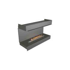 3-stronne wbudowane palenisko na bioetanol NetZero Fire NZ40F Three-Sided Firebox