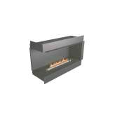 Narożny kominek na bioetanol do zabudowy NetZero Fire NZ48F Left-Corner Firebox
