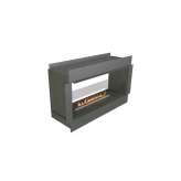 Dwustronnie wbudowane palenisko na bioetanol NetZero Fire NZ48F See-Through Firebox