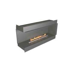 Narożny kominek na bioetanol do zabudowy NetZero Fire NZ60F Left-Corner Firebox