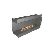 Narożny kominek na bioetanol do zabudowy NetZero Fire NZ60F Left-Corner Firebox