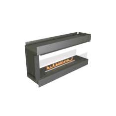 3-stronne wbudowane palenisko na bioetanol NetZero Fire NZ60F Peninsula Firebox