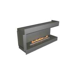 Narożny kominek na bioetanol do zabudowy NetZero Fire NZ60F Right-Corner Firebox