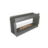 Dwustronnie wbudowane palenisko na bioetanol NetZero Fire NZ60F See-Through Firebox