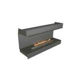 3-stronne wbudowane palenisko na bioetanol NetZero Fire NZ60F Three-Sided Firebox