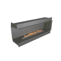 Narożny kominek na bioetanol do zabudowy NetZero Fire NZ72F Left-Corner Firebox