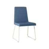 Krzesło na płozach z tkaniny tapicerowanej z metalową podstawą New Life Arisa SE01 BASE 20