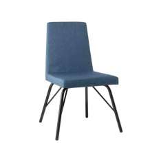 Krzesło z tkaniny tapicerowanej z metalową podstawą New Life Arisa SE01 BASE 21