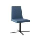Krzesło tapicerowane tkaniną z metalową podstawą z 4 ramionami New Life Arisa SE01 BASE 24