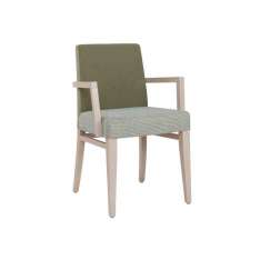 Krzesło z tkaniny tapicerowanej z podłokietnikami New Life Cloe SB01