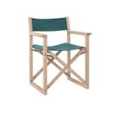 Składane krzesło z drewna i tkaniny z podłokietnikami New Life DOLCEVITA PO01
