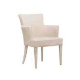 Krzesło z tkaniny tapicerowanej z podłokietnikami New Life Evelyne SQUARE PO01