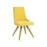 Krzesło tapicerowane tkaniną z bukową podstawą New Life Nancy SE01 BASE 11
