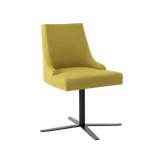 Obrotowe krzesło z tkaniny z czteroramienną, metalową podstawą New Life Nancy SE01 BASE 24