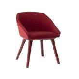 Krzesło z tkaniny z bukowymi nogami New Life Tati SE01 BASE 10