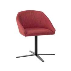 Obrotowe krzesło z tkaniny z metalową podstawą na 4 kółkach New Life Tati SE01 BASE 24