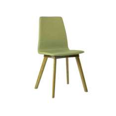Krzesło z tkaniny z bukowymi nogami New Life Tecla SE01 BASE 10
