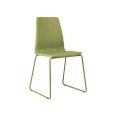 Krzesło z tkaniny na płozach z metalową podstawą New Life Tecla SE01 BASE 20