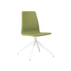 Obrotowe krzesło z tkaniny na kozłach z metalową podstawą New Life Tecla SE01 BASE 22