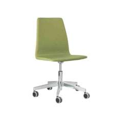 Krzesło z tkaniny z aluminiową podstawą 5-Spoke na kółkach New Life Tecla SE01 BASE 23