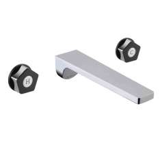 Bateria umywalkowa ścienna 3-otworowa, bez odpływu Newform Park Limited Edition