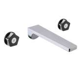 Bateria umywalkowa ścienna 3-otworowa, bez odpływu Newform Park Limited Edition