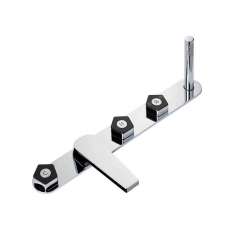 Bateria wannowa podtynkowa 5-otworowa z płytką Newform Park Limited Edition