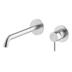 Bateria umywalkowa ścienna ze stali nierdzewnej Newform X-Steel 316