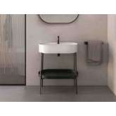 Owalna umywalka ceramiczna Console Nic Consolle